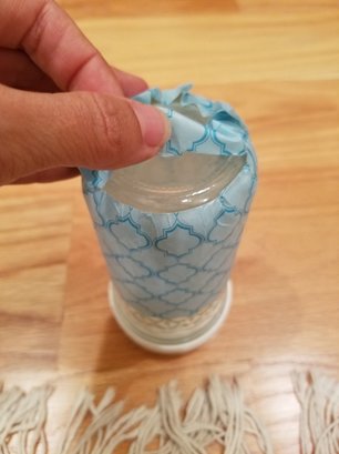 The bottom of the mason jar